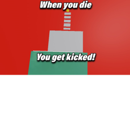 Don't fall or you'll get kicked!
