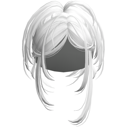 Messy Y2k Spikey Bun in White Roblox item