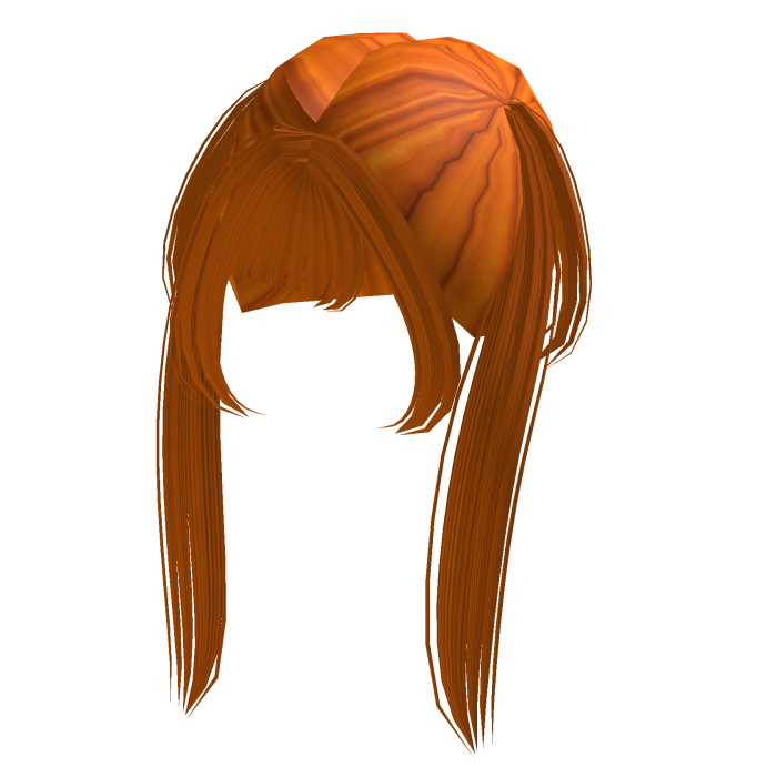 Halloween Pumpkin Orange Long Hair