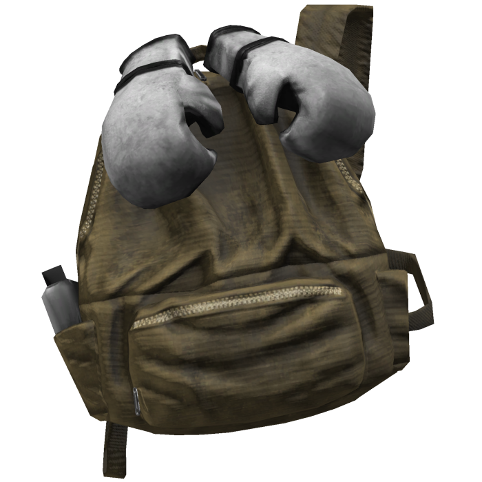 Tan Boxing Glove Grunge Backpack 1.0