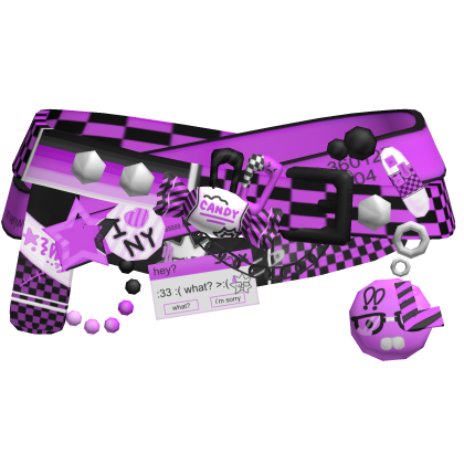 Scene Purple  Rave Layered Belts