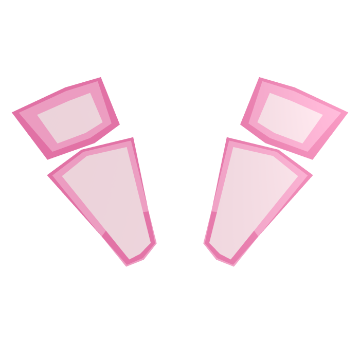 Pink digital blocky butterfly antennae