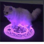 Just for fun (r, demonic grey cat)