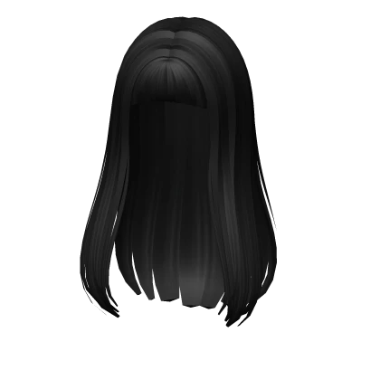 Roblox hair preview for Chop Blunt Bangs in Black