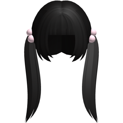 black alt moe straight bobble pigtails