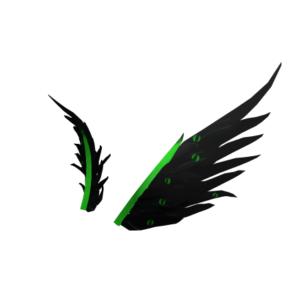 Green Eye Feather Wings [⏳] Roblox item