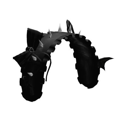 ^,…,^🎀҂ black ruffled frill egl headdress