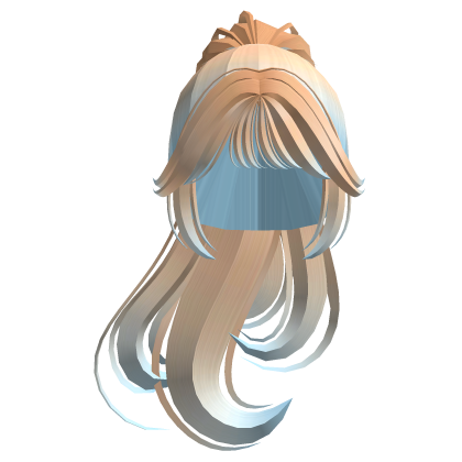 Popular Girl High Flowy Ponytail ( Cotton Candy ) Roblox item