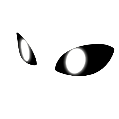 Glowing white eyes (emissive)