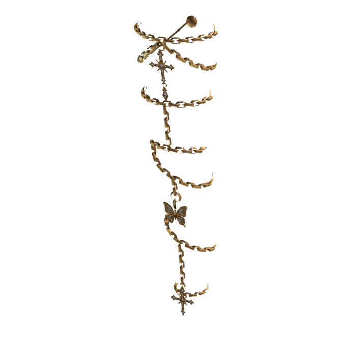 Left Leg Jewelry Chain Anklets & Charms - Gold