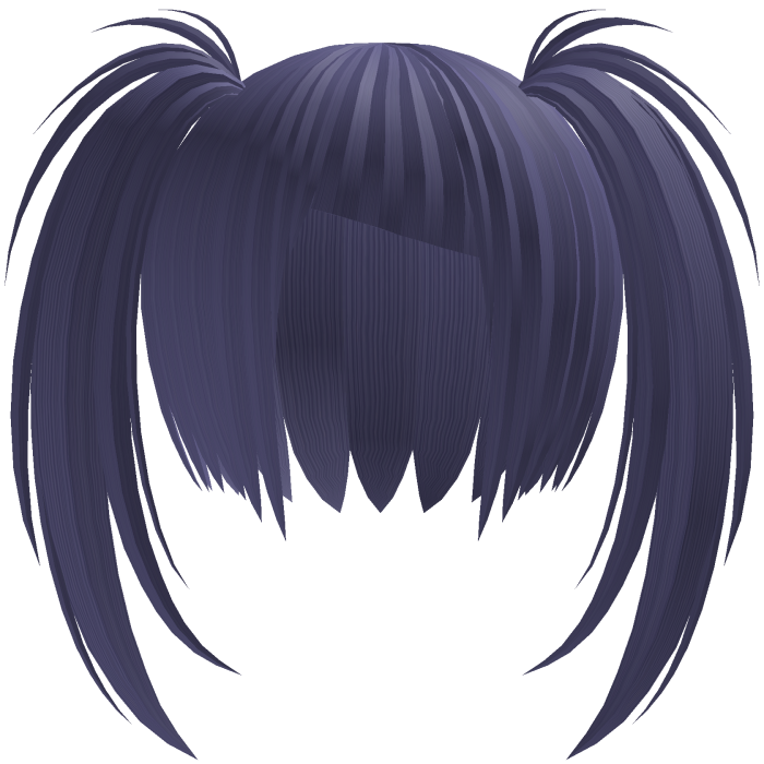 Messy Anime Twintails Purple