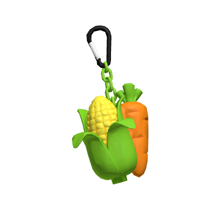 Corn & Carrot Keychain