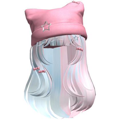 Bubblegum Cute Kawaii Hair w/ Beanie Roblox item