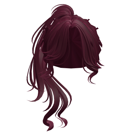 Wispy Swirly Ponytail Hair (Dark Pink) Roblox item