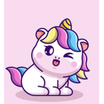 Unicorn rainbows only bffs