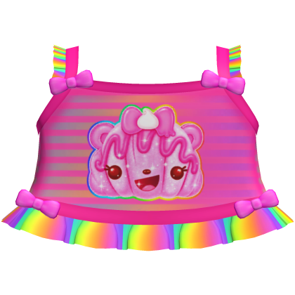 cute rainbow num noms tweencore cutecore top