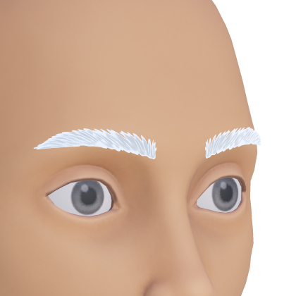 Natural Male Eyebrows White