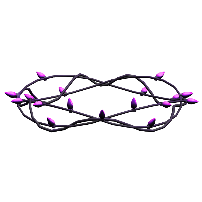 purple christmas lights crown