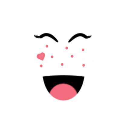 Super Happy Heart Face Roblox decal