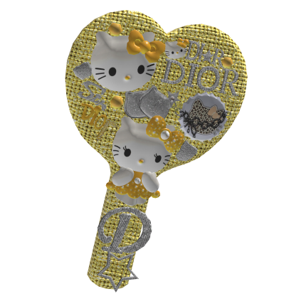 Honey Yellow Dior Kitty Mirror Roblox item