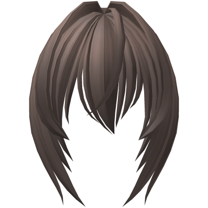 long moe bangs with hair vents in brown