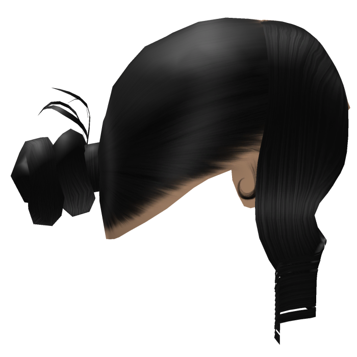 Black Knot Bun w Bang