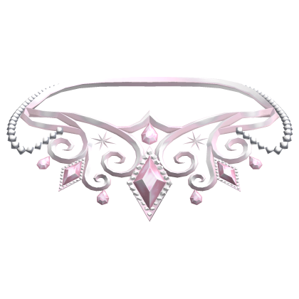 Majestic Pastel Pink Jeweled Royal Necklace