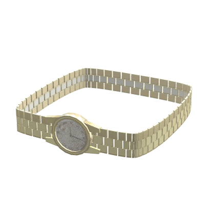 Iced Out Watch Gold