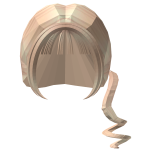 [ free 8 stock ] blonde hair w side pigtails