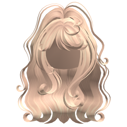 Fluffy Curly Ponytail Blonde Roblox item