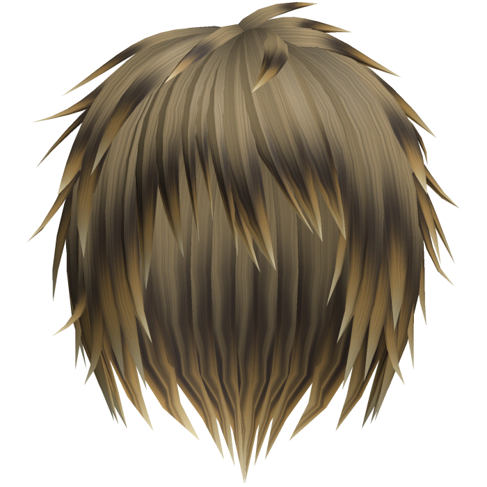 blonde & black kuro messy japanese anime boy hair