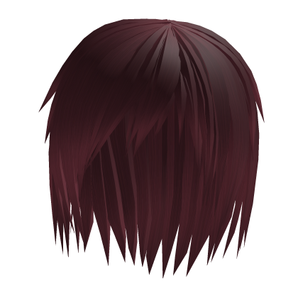 emo anime boy hair messy red Roblox item