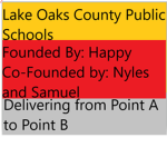 Lake Oaks County Public Schools