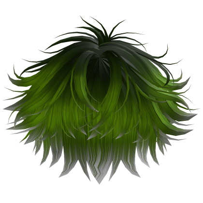 Cute fluffy hair emo y2k (Green) Roblox item