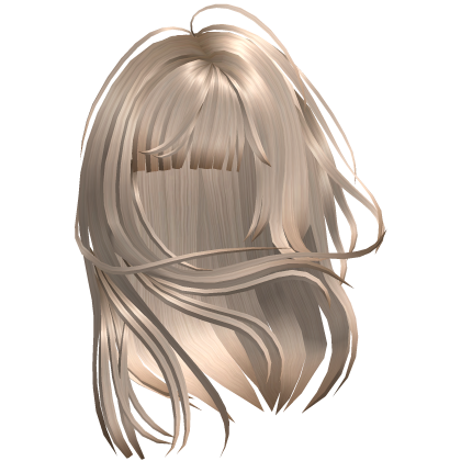 Windswept Long Bangs Hair - Blonde