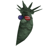 Moon Statue Seeing Liberty