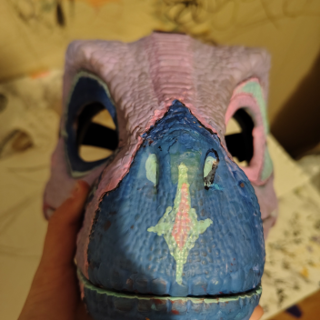 Art dump and dino mask thing