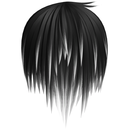 Black/White Vkei Long Emo Boy Hair Roblox item