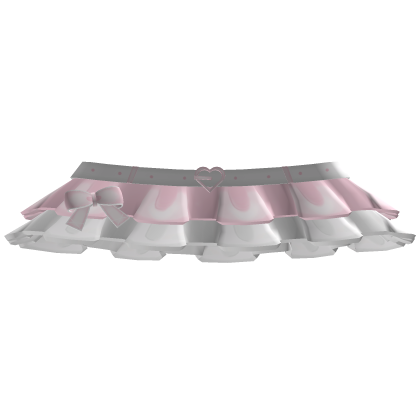 Cutesy Sweetheart Coquette Ruffle Skirt
