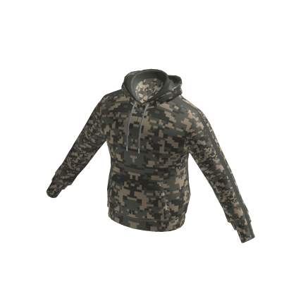 Casual Hoodie Digital Camo with Dark Stripe thumbnail