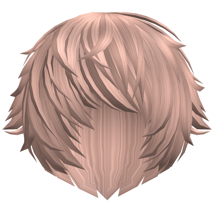 messy milky brown vampire emo anime hair w tufts