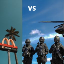 MILATARY VS MCDONALDS