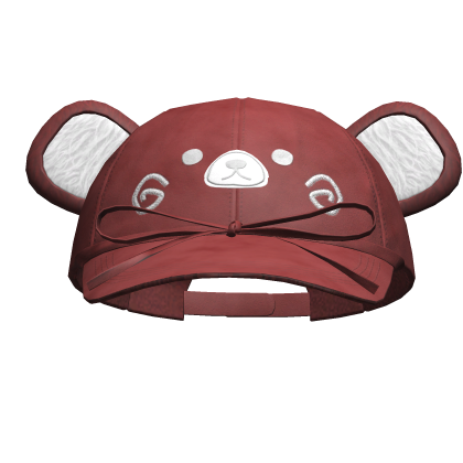 Kawaii Bear Cap W/ Bow Pink