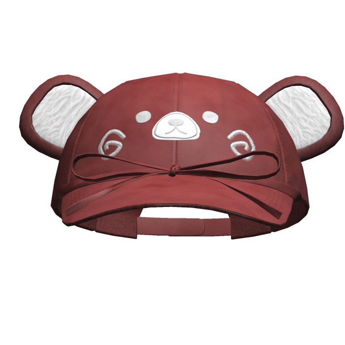 Kawaii Bear Cap W/ Bow Pink
