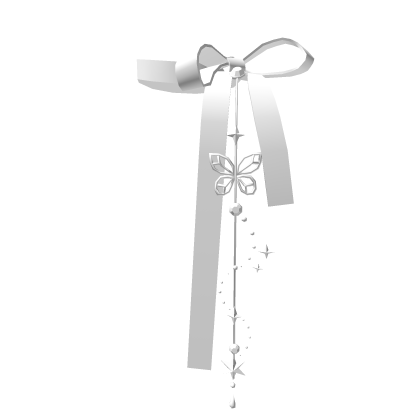 White Ribbon Necklace Roblox item