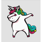 Unicorn family group #