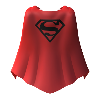 [-₩-] Supe's Black Iconic Cape Roblox item