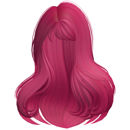 Voluminous Long Blowout Hair (Hot Pink) Roblox item