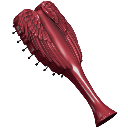 Red Angel Wing Hair Brush Roblox item