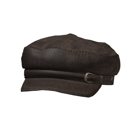 Brown Fabric Beret Hat (Gold) Roblox item